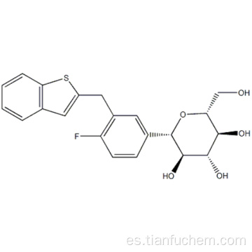 (1S) -1,5-Anhidro-1-C- [3 - [(1-benzotiofen-2-il) metil] -4-fluorofenil] -D-glucitol CAS 761423-87-4